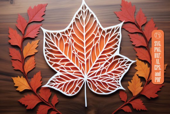 Autumn Leaf Paper Cut File SVG: Elevate Your Crafts
