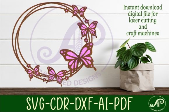 Butterfly Wreath Wall Art: A Versatile SVG Cut File