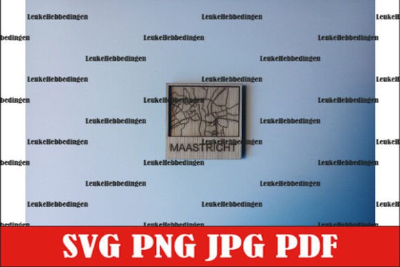 City Map Maastricht Plattegrond Laser: Design Assets for Creators