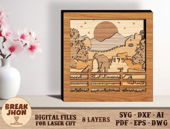 Create Charming Farm Decor with This Layered Cut File