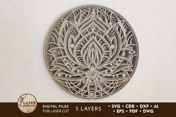 Create Stunning Layers with the Lotus Mandala Cut File