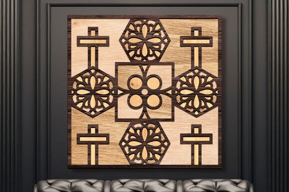 Cross Wall Art Laser Cut 3d Mandala Svg: Elevate Your Designs
