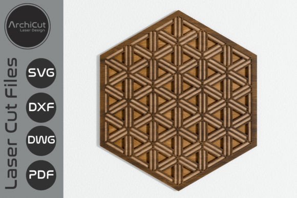 Geometric Multilayer Laser Cut Panel