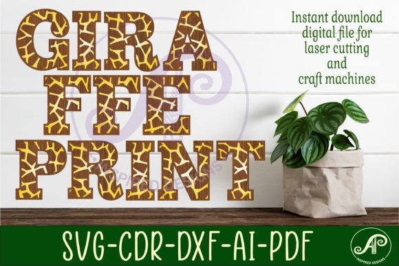 Giraffe Print Name Letters: A Unique Alphabet Set