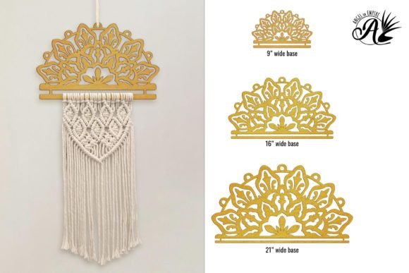 Sunflower Mandala Macrame Base: A Versatile Design Asset